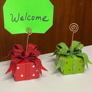 Home Interiors-Ch Retired Metal Gifts Boxes Cards Holder